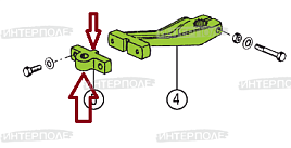 Фланец головки ножа Claas (Lexion, Mega, Medion, Dominator)