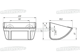 Ковш полимерный 75 (220х117х155) усиленный (полиэтилен)