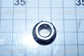 Гайка 3/8" NC шестигранная с фланцем, стальная под прижим косилка M105, жатка D60, D65 MacDon