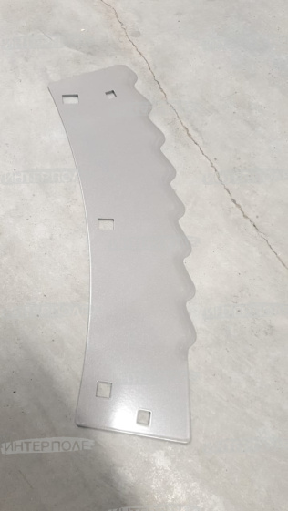 Нож измельчителя зубчатый левый (с лазерным покрытием), кукурузной жатки Claas RU450 EXTRA, MWS