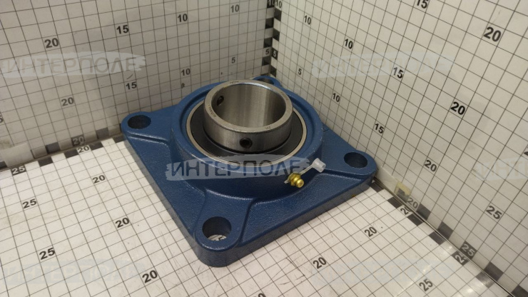 Узел подшипниковый UCF211 (UC211+F211) (55х100х55,6/162х162х43) ZVL