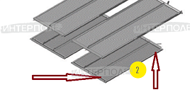 Решето верхнее 3D (7100) Claas (Dominator 108,118,108VX,128VX, Mega 208,218, Medion 340, Commandor 116CS,228CS;Mega360-370)