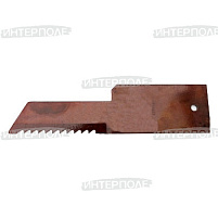 Нож противорежущий (d-6,5 3,0х(50/32)х198) зубчатый John Deere, New Holland, Шумахер