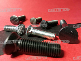 Болт О-М10х 45 МР-4 (10.9) с гайкой, потайная овальная головка с квадратным подголовником 