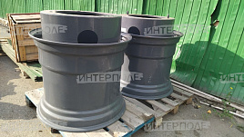 Комплект для сдваивания колес (-744) DW27х32 на жесткой проставке (под шину 30,5 R32 / 800/65 R32) (с дисками) (2 проставки, 2 диска)