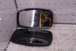 Зеркало основное полусфера 310х180 (мет. корпус) КАМАЗ