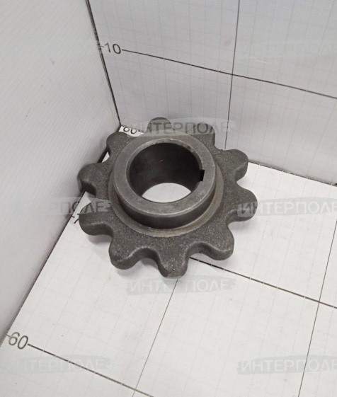 Звездочка (z=10, t=38,0 d вала=50 мм.) верхнего вала наклонной камеры Есиль-740,КЗС-812,Есиль-760,КЗС-1218,Есиль-750,КЗС-10К