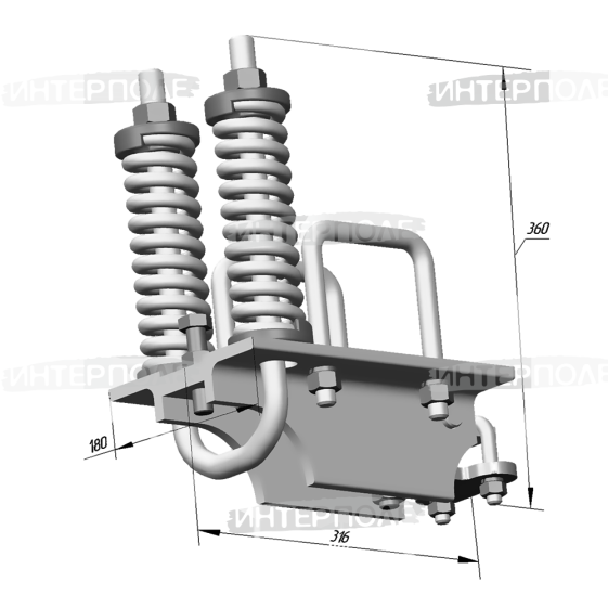 Кронштейн крепления стойки культиватора КТС-10 КПЭ-3,8 (РЗЗ)