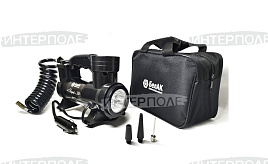 Компрессор 42 л/мин, до 10А, ЭЛЕКТРОННЫЙ манометр, сумка, LED-фонарь, БОРЕЙ-30, "БелАК"
