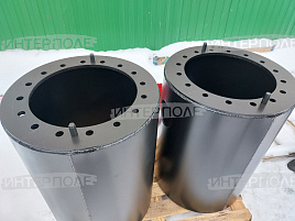 Комплект для сдваивания колес (-744) DW23x38 на жесткой проставке (под шину 710/70 R38) (без дисков, 4шт) (под мост диаметр. 448мм)