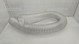 Воздуховод полиуретан d=110 (бухта 15м) (полиуретан,спираль метал) 