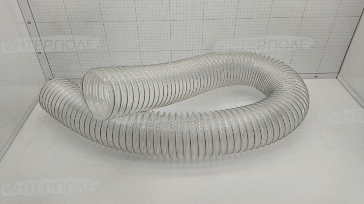 Воздуховод полиуретан d=110 (бухта 15м) (полиуретан,спираль метал) 