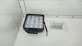 Фара светодиодная квадратная 48WS 16х3W-53mm 3000LM Slim Epistar (Flood) Рассеянный свет универсальная 12-24В